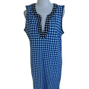 ☀️☀Draper James/Lands End Blue and White Dress - NWT - Size Medium - 100% Cotton